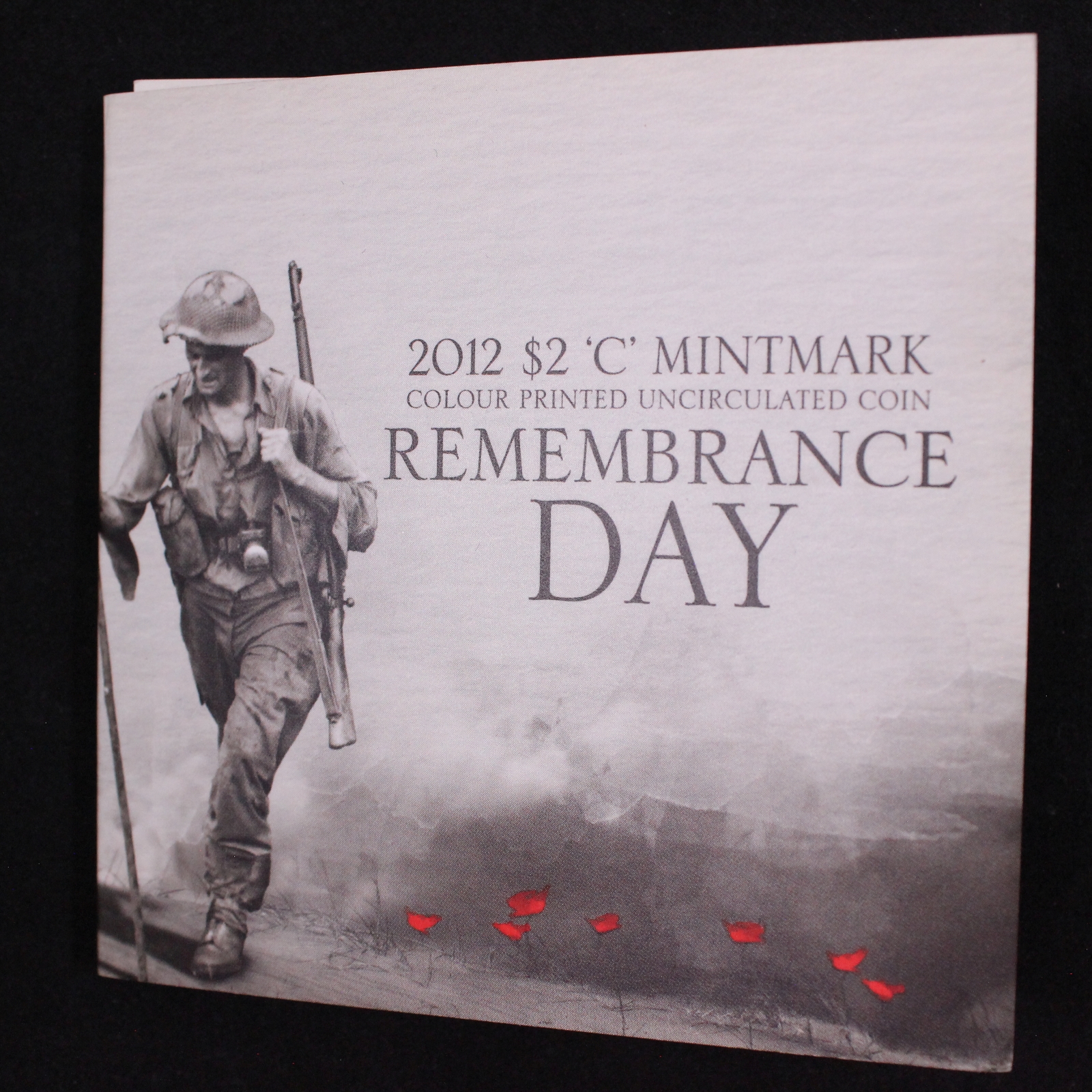 Australian 2012 2 C Mintmark Red Poppy Remembrance Day Uncirculated