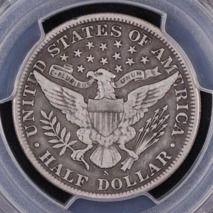 PCGS Graded VF25 - United States USA 1907-S Barber Half Dollar 50C Silver Coin - Image 2