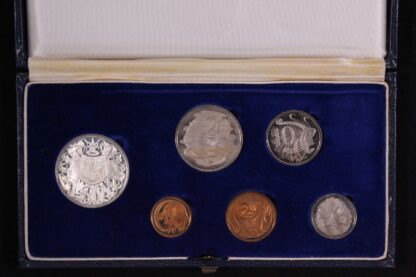 Australia 1966 Proof Coin Set - Dark Blue Case