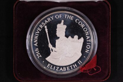 Jamaica 1978 $25 25th Anniversary of the Coronation KM# 76 Silver Proof Coin - Image 3