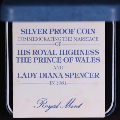 Great Britain 1981 25 New Pence Royal Wedding KM# 925a Silver Proof Coin - Image 4