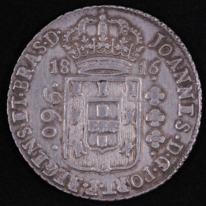 Brazil 1816-B 960 Reis KM# 307.1 World Silver Coin