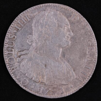 Mexico 1791 FM 8 Reales KM# 109 World Silver Coin