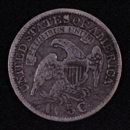 United States USA 1834 Capped Bust Half Dime 5C World Silver Coin - Image 2