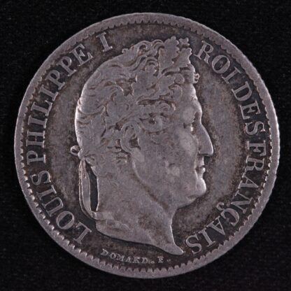 France 1834 B 1/2 Franc KM# 741.2 World Silver Coin - Image 2