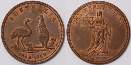 1949 ANS Penny Token