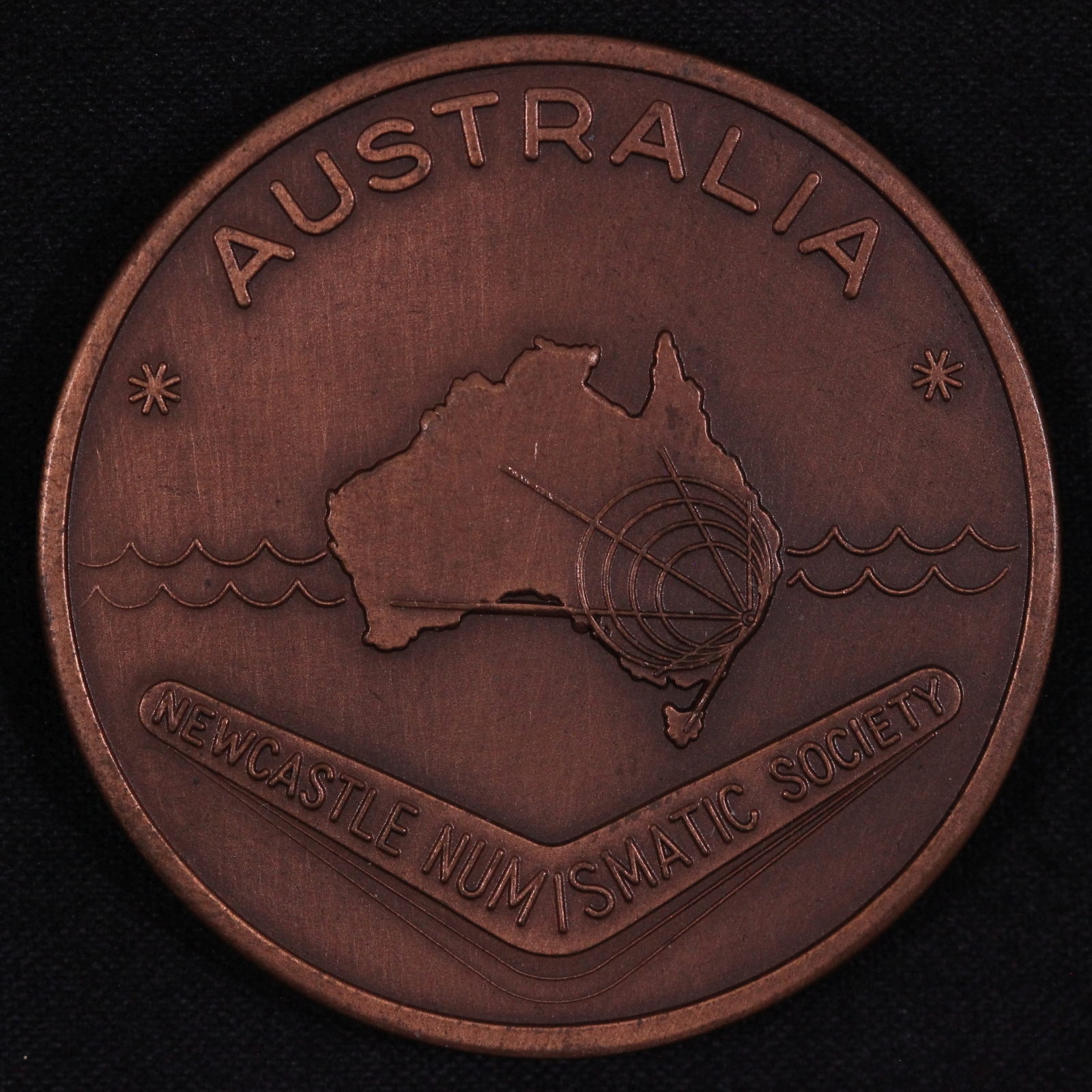 Australia 1966 Newcastle Numismatic Society Sir William Dobell Copper ...