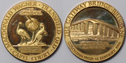 Gateway Bridge Gilt Medallion