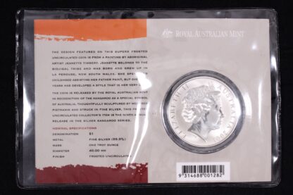 Australia 2001 $1 Silver Kangaroo 1oz Frosted Uncirculated Coin - Image 2