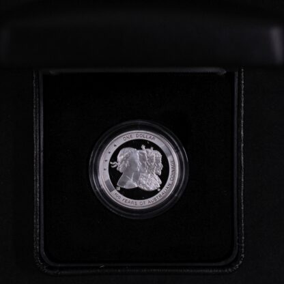 2010 $1 Silver Proof Coin ANDA Release 100 Years Australian Coinage 'P' Privy - Image 3