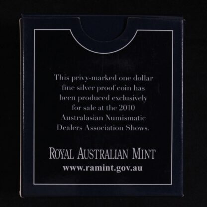 2010 $1 Silver Proof Coin ANDA Release 100 Years Australian Coinage 'P' Privy - Image 5