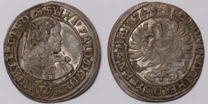 Wurttemberg-Oels 1674 6 Kreuzer