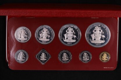 Bahamas 1977 9-Coin Proof Set - Franklin Mint - Image 2