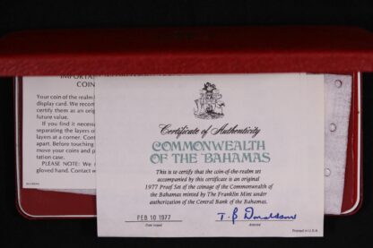 Bahamas 1977 9-Coin Proof Set - Franklin Mint - Image 3