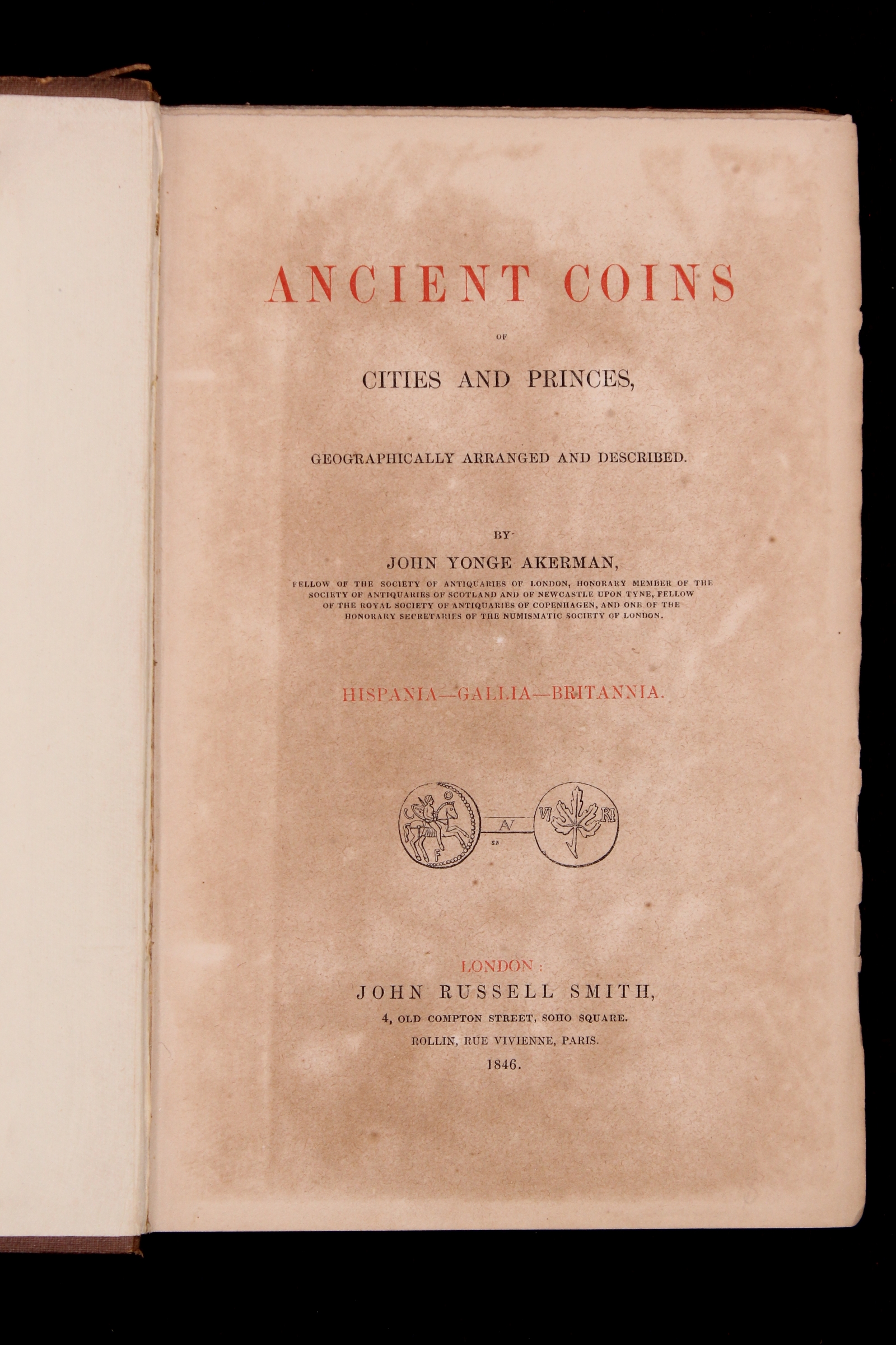 Ancient Coins of Cities and Princes by John Yonge Akerman. London, 1846.