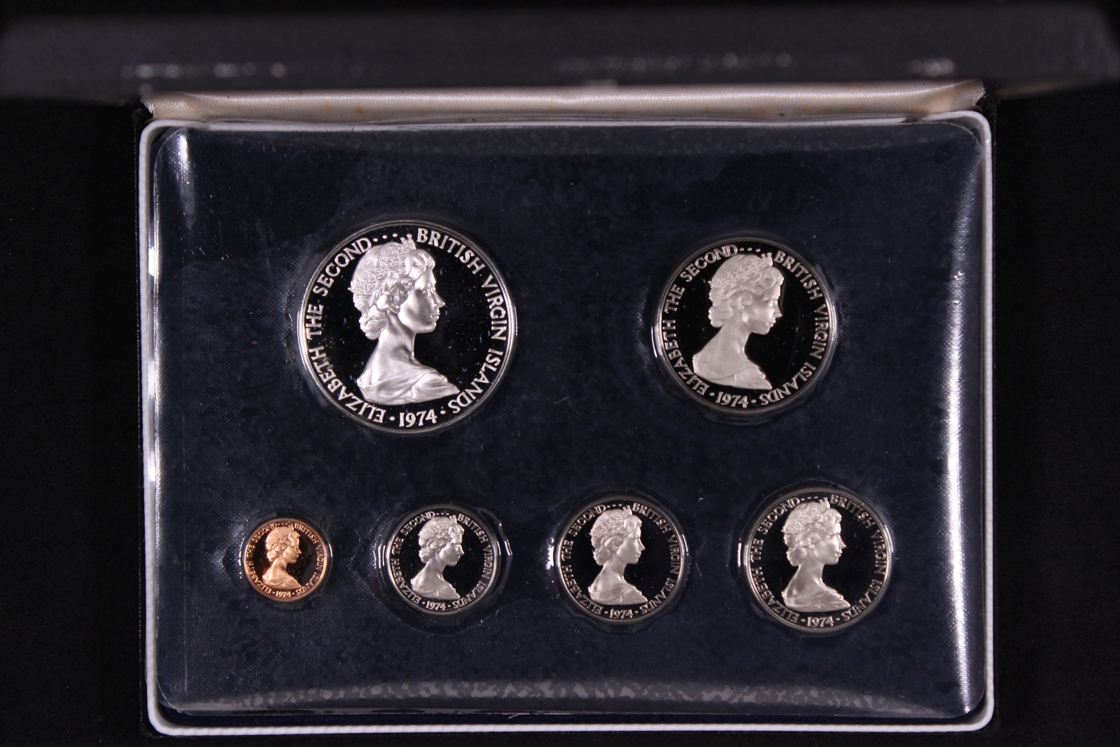 British Virgin Islands 1974 6-Coin Proof Set - Franklin Mint - Image 2