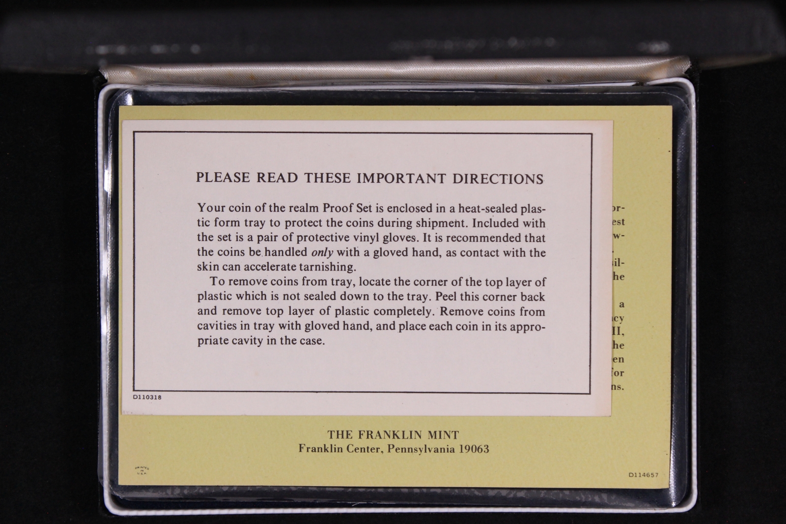 British Virgin Islands 1974 6-Coin Proof Set - Franklin Mint - Image 4