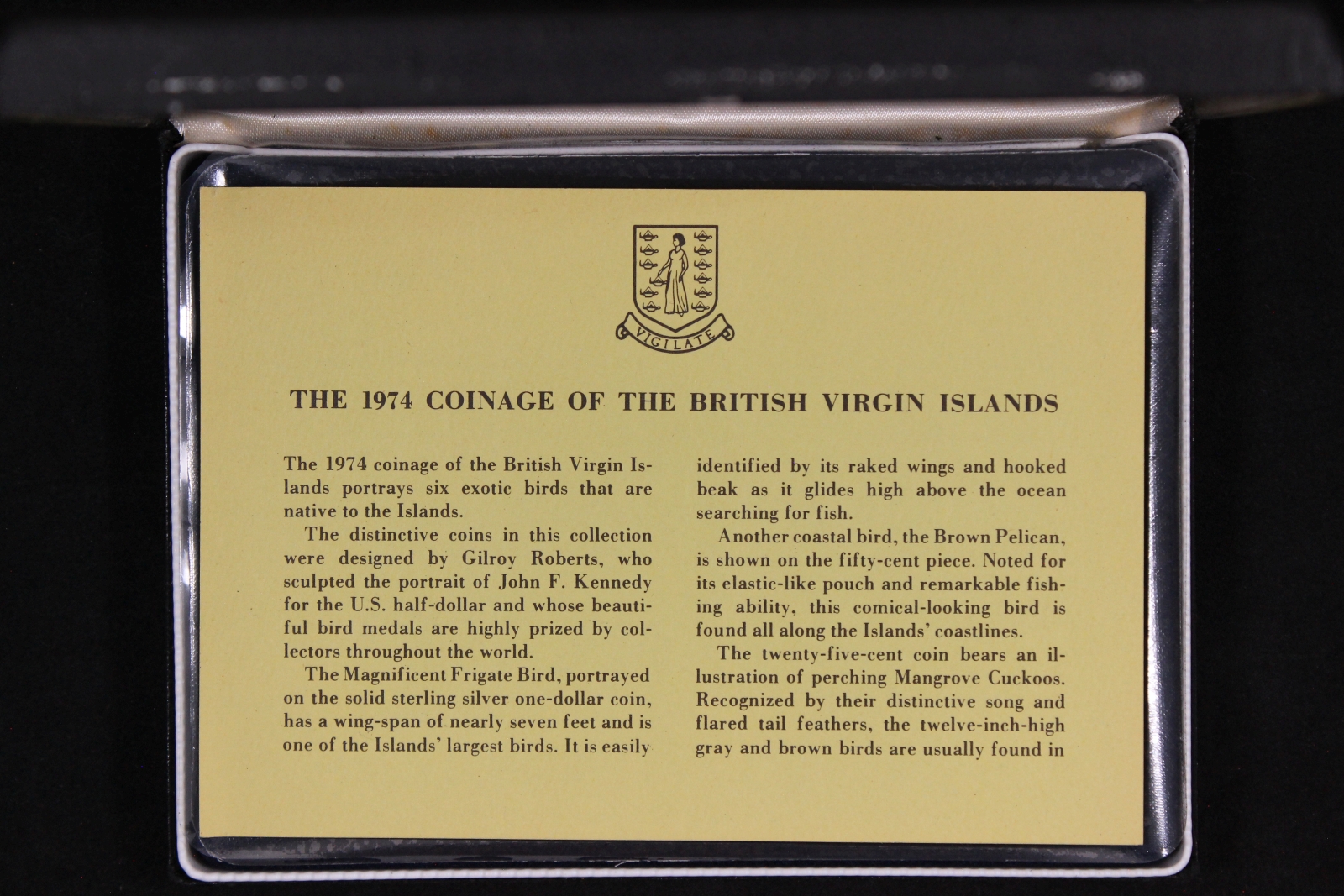 British Virgin Islands 1974 6-Coin Proof Set - Franklin Mint - Image 5