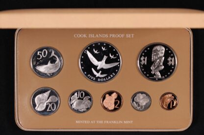 Cook Islands 1977 8-Coin Proof Set - Franklin Mint