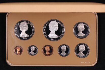 Cook Islands 1977 8-Coin Proof Set - Franklin Mint - Image 2