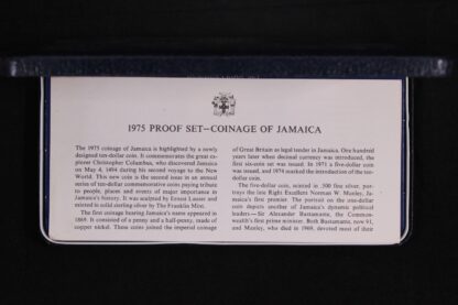 Jamaica 1975 8-Coin Proof Set - Franklin Mint - Image 4