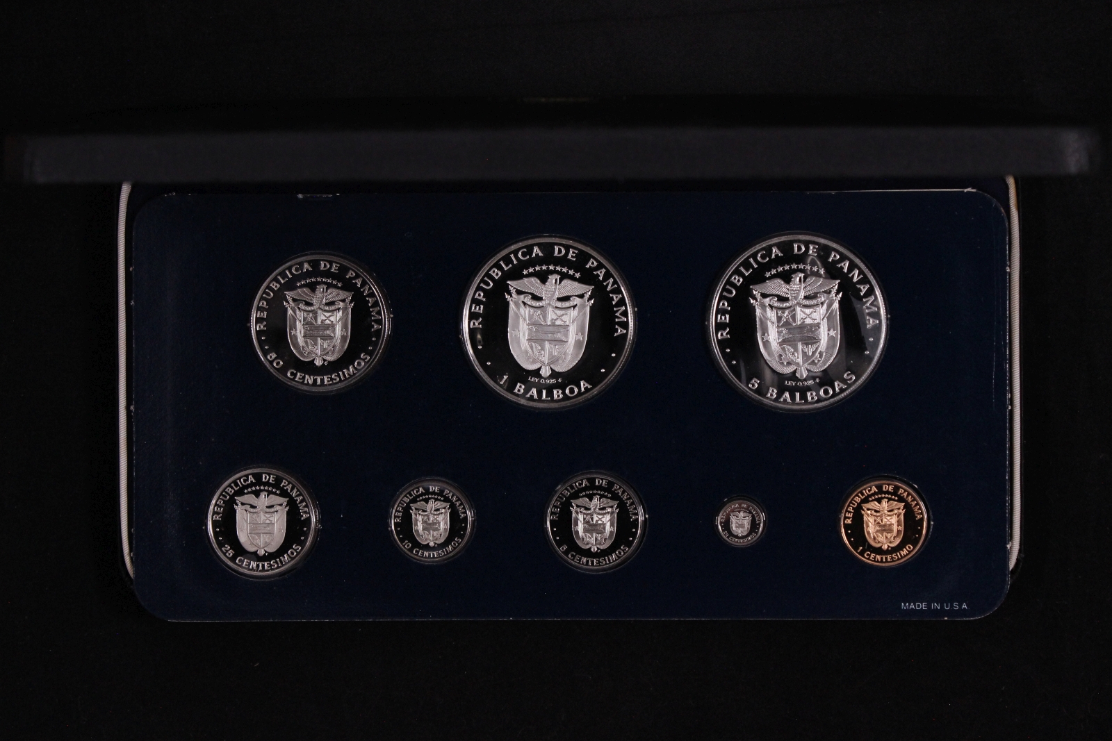 Panama 1975 8-Coin Proof Set - Franklin Mint - Scarce - Image 2