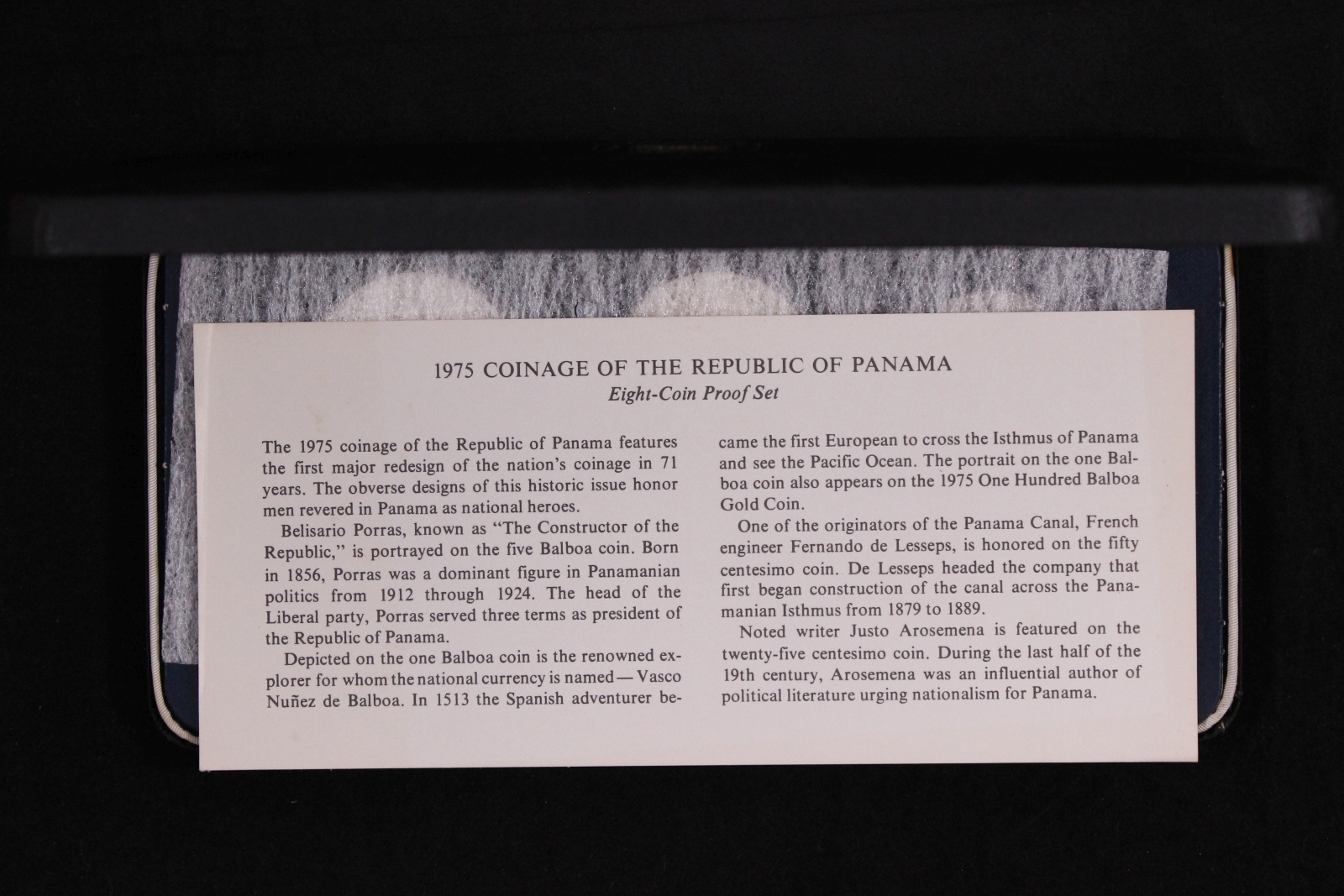 Panama 1975 8-Coin Proof Set - Franklin Mint - Scarce - Image 4