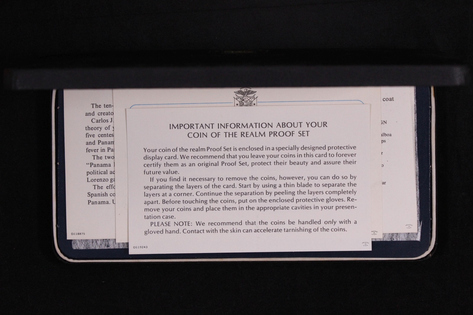 Panama 1975 8-Coin Proof Set - Franklin Mint - Scarce - Image 6