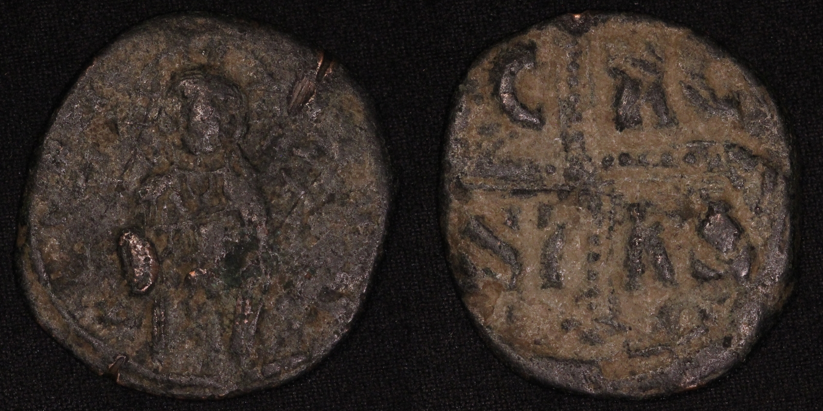 Ancient Byzantine Coin Anonymous Follis Michael IV AD 1034-1041 Constantinople