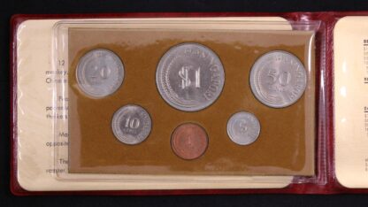 Singapore 1976 Year of the Dragon 6-Coin Uncirculated Mint Set