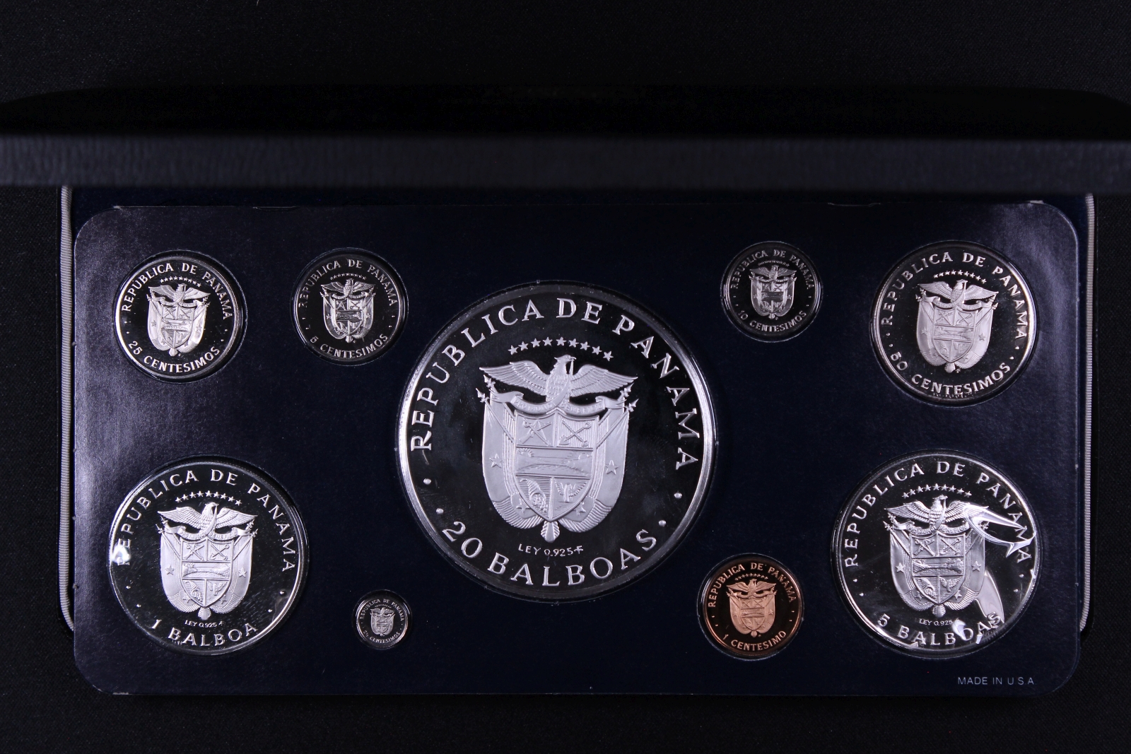 Panama 1975 9-Coin Proof Set - Franklin Mint - Image 2