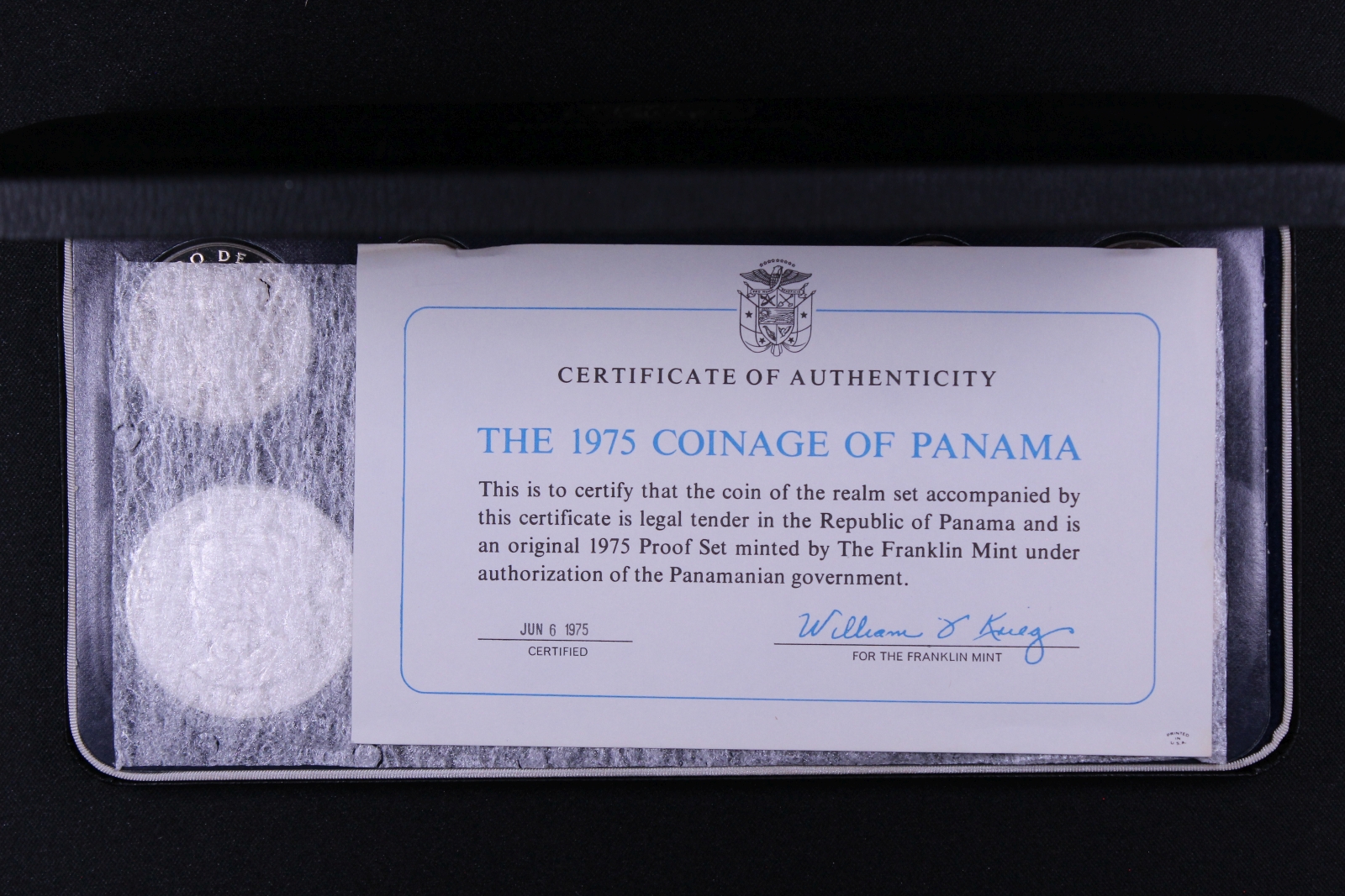 Panama 1975 9-Coin Proof Set - Franklin Mint - Image 3