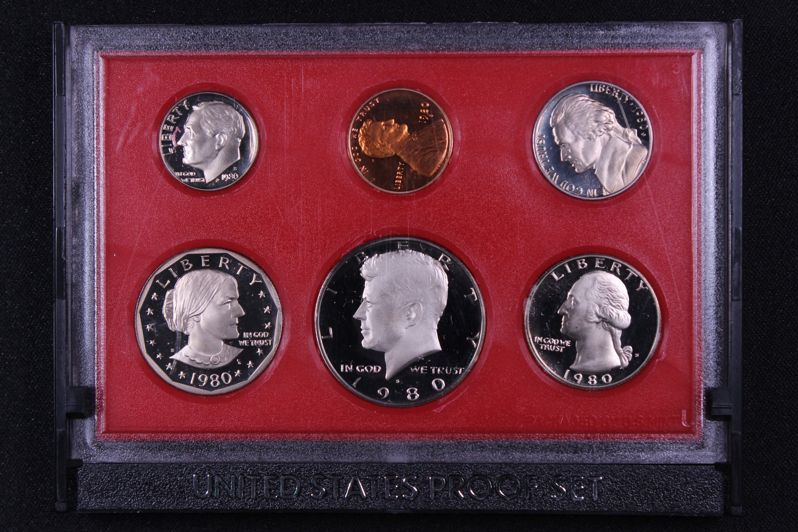 United States USA 1980-S 6-Coin Proof Set