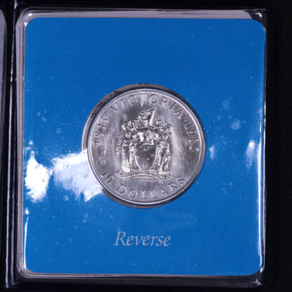 Australia 1985 Ten Dollars $10 Uncirculated Silver Coin - State Series Victoria