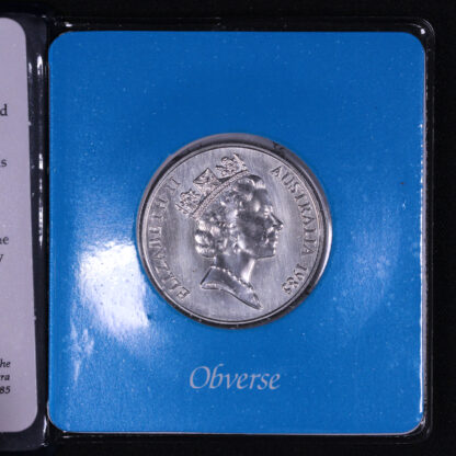 Australia 1985 Ten Dollars $10 Uncirculated Silver Coin - State Series Victoria - Image 2
