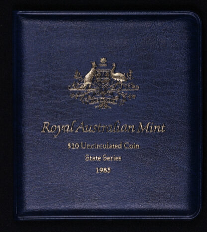 Australia 1985 Ten Dollars $10 Uncirculated Silver Coin - State Series Victoria - Image 5