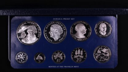 Jamaica 1976 9-Coin Proof Set - Franklin Mint