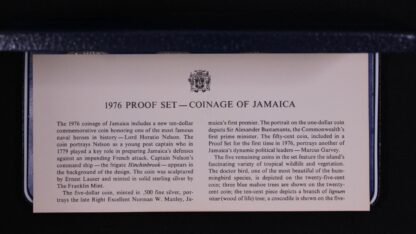 Jamaica 1976 9-Coin Proof Set - Franklin Mint - Image 4