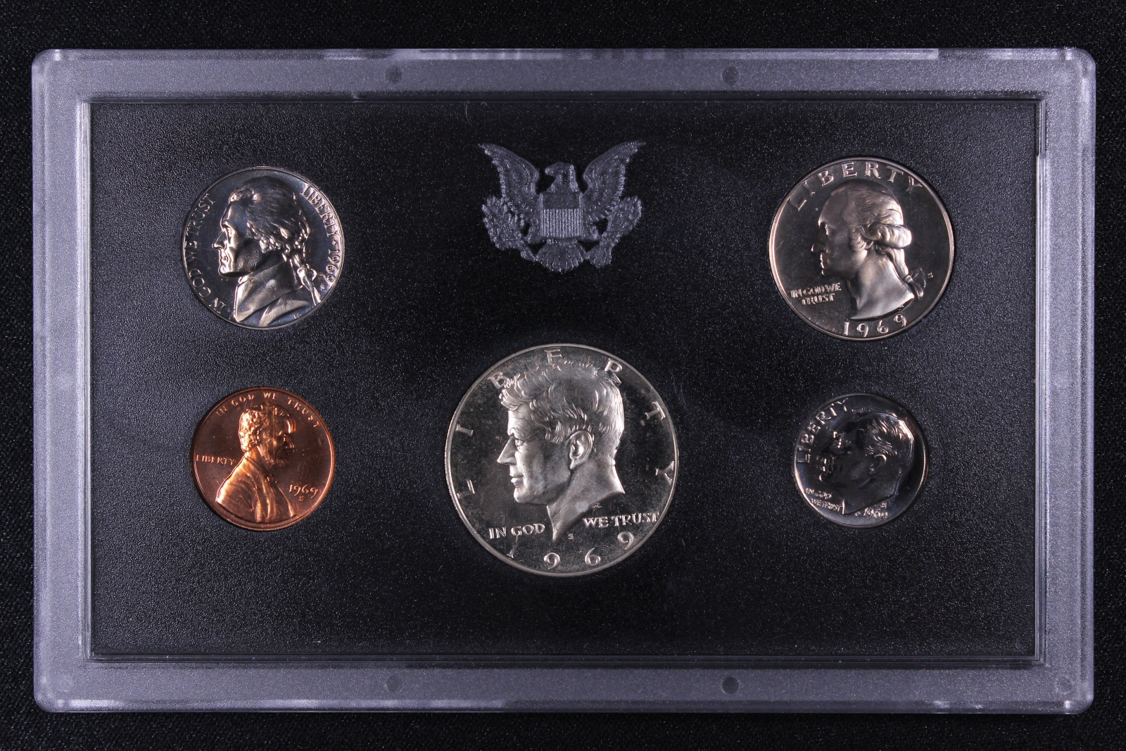United States USA 1969-S 5-Coin Proof Set