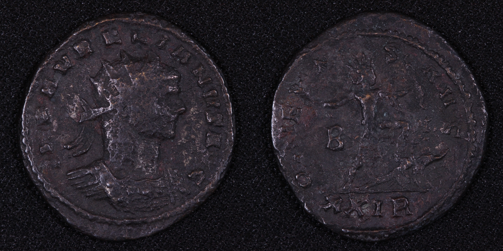 Ancient Roman Imperial Coin Aurelian AD 275 AE Antoninianus Rome Mint Sol