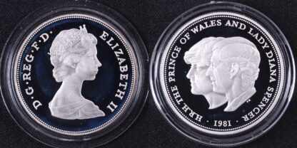 Great Britain 1981 25 New Pence Royal Wedding KM# 925a Silver Proof Coin - Image 2