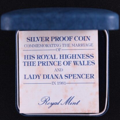 Great Britain 1981 25 New Pence Royal Wedding KM# 925a Silver Proof Coin - Image 3