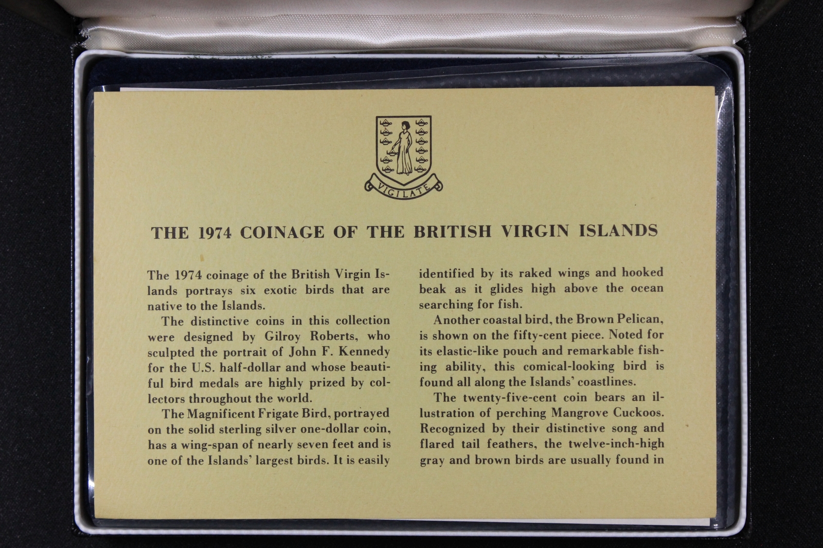 British Virgin Islands 1974 6-Coin Proof Set - Franklin Mint - Image 4