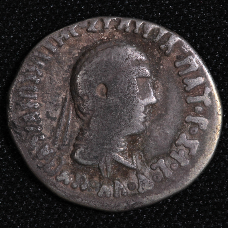 Ancient Indo-Greek Silver Coin Baktria Apollodotos II 80-65 BC AR Drachm Bop. 2B - Image 2