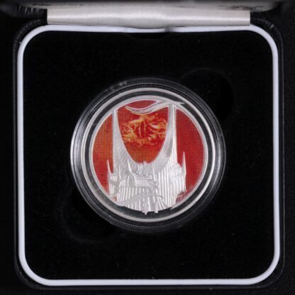 New Zealand 2003 Lord of the Rings Eye of Sauron $1 Coloured Silver Proof Coin