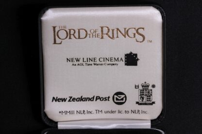 New Zealand 2003 Lord of the Rings Eye of Sauron $1 Coloured Silver Proof Coin - Image 4