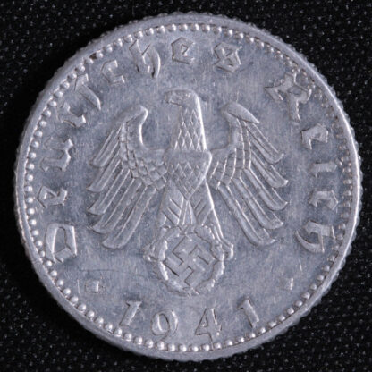 Germany Third Reich 1941-A 50 Reichspfennig KM#96 Berlin Mint Aluminium Coin - Image 2