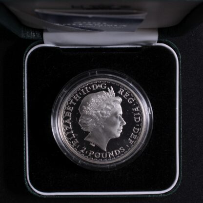 United Kingdom 2001 Britannia £2 Two Pound 1oz Silver Proof Coin - Image 2