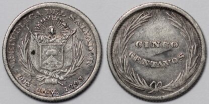 El Salvador 1893 5 Centavos