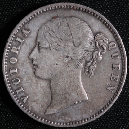 India - British 1840(c) Rupee Victoria KM#458.2 Silver Coin - Image 2